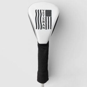 Veteran American Flag Vintage Vector Shirt Design_ Golf Head Cover