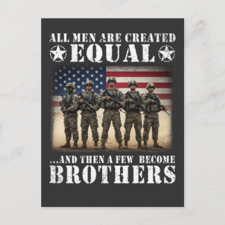 Veteran Brothers Military Brotherhood Patriotic Postcard