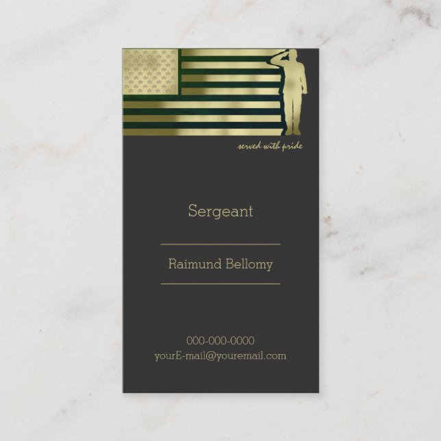 Veteran Business Card (Front)