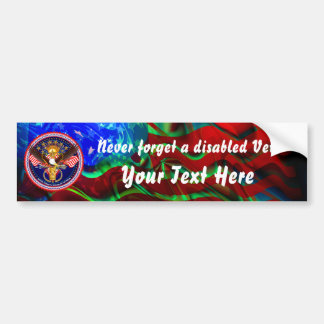 Veteran Customize Edit & Change background colour Bumper Sticker