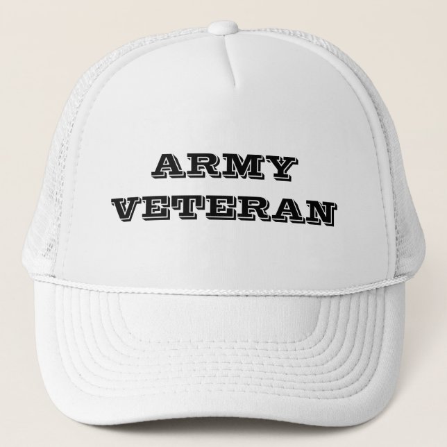 Vétéran de l'armée casquette (Devant)