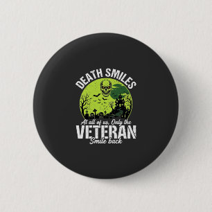 Veteran Death Smiles Halloween Design_1 2 Inch Round Button