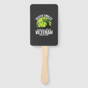 Veteran Death Smiles Halloween Design_1 Hand Fan