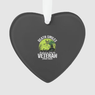 Veteran Death Smiles Halloween Design_1 Ornament