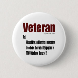 Veteran Definition 2 Inch Round Button