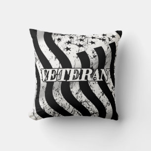 Vétéran des États-Unis - Coussin décoratif vintage