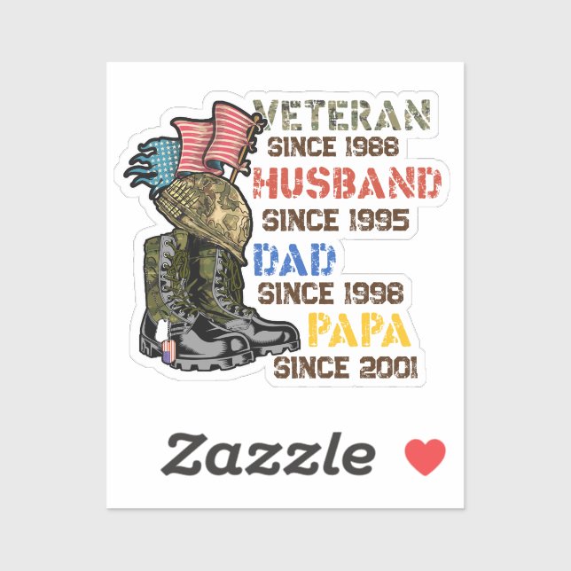 Veteran Father Husband Dad Grandpa Family Gift (Sheet)