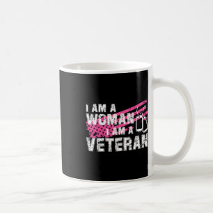 Veteran Female Pink Usa Flag Veterans Day Coffee Mug