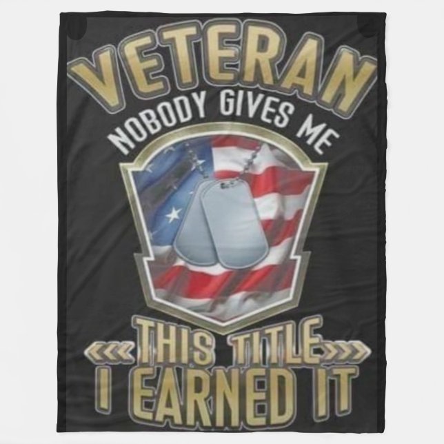 VETERAN FLEECE BLANKET (Front)