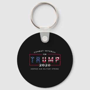 Veteran For Trump 2020&# - Keep Our Military Stro Keychain