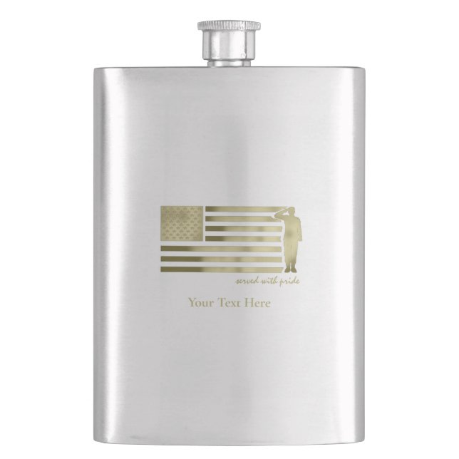 Veteran Hip Flask (Front)