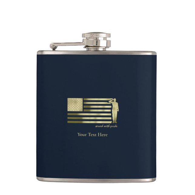 Veteran Hip Flask (Front)