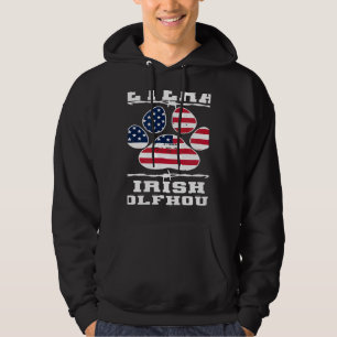 Veteran Irish Wolfhound Retired Dog Retirement Pet Hoodie