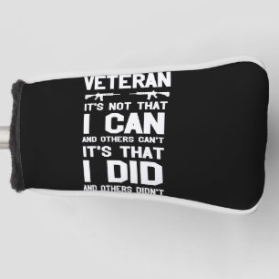 veteran it's not that i can and others can't it's golf head cover