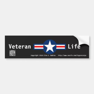 Veteran Life Bumper Sticker