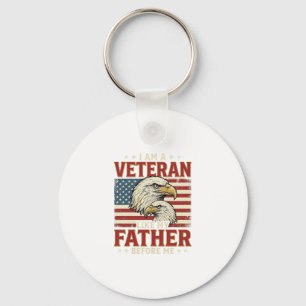 Veteran Like My Father Before Me Eagle T-Shirt_1 Keychain