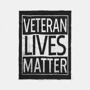 Veteran Lives Suicide Awareness Fleece Blanket