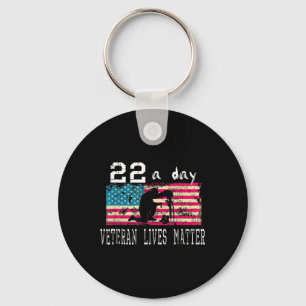 Veteran Lives Suicide Awareness Ptsd Veteran 22 A Keychain