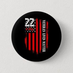 Veteran Lives Suicide Awareness Ptsd Veteran 22 Da 2 Inch Round Button