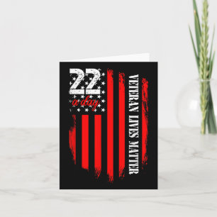 Veteran Lives Suicide Awareness Ptsd Veteran 22 Da Card
