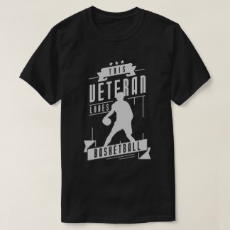 Veteran Loves Basketball T-Shirt