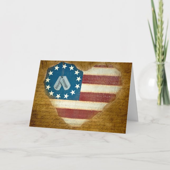 Veteran Military Thank You Card (Front)