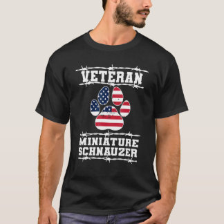 Veteran Miniature Schnauzer Retired Dog  Retiremen T-Shirt