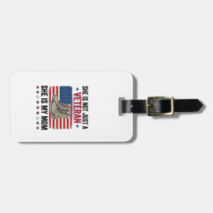 Veteran Mom Patriotic Military Boots Shirt Design_ Luggage Tag