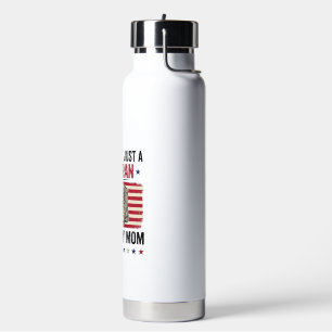 Veteran Mom Patriotic Military Boots Shirt Design_ Water Bottle