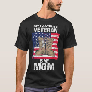 Veteran Mom Proud Son Kids Veterans Day US Veteran T-Shirt