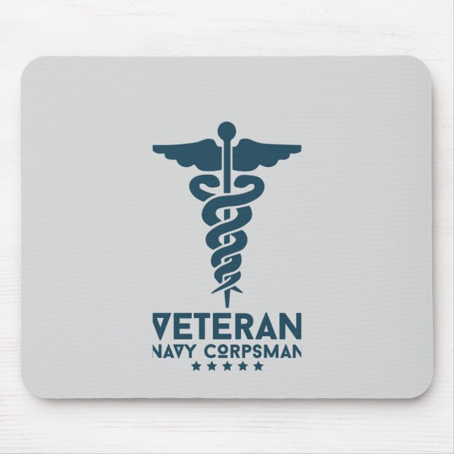 Veteran Navy Corpsman | Honoring Military Medical  Mouse Pad (Front)
