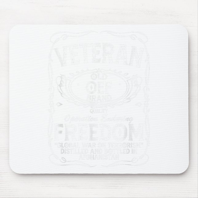 Veteran Operation Enduring Freedom Global War  Mouse Pad (Front)