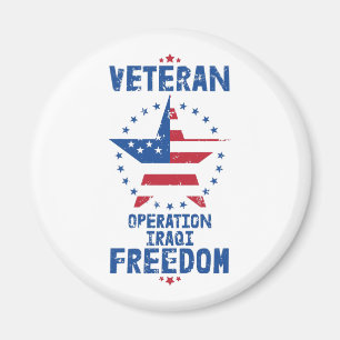 Veteran – Operation Iraqi Freedom Patriotic Magnet