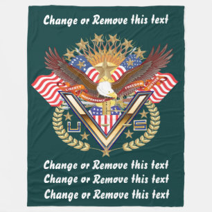 Veteran or Family View About Design Fleece Blanket