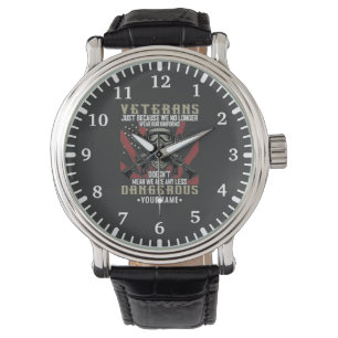 Veteran Patriotic USA Funny Humor Watch
