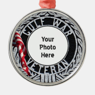 Veteran Persian Gulf War Round Ornament