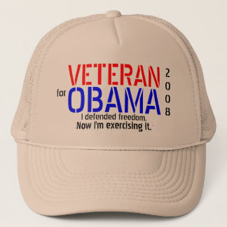 Vétéran pour Obama - casquette de Poltical