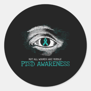Veteran Ptsd Awareness Suicide Prevention Military Classic Round Sticker