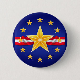 Veteran Star 2 Inch Round Button