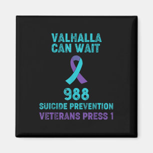 Veteran Suicide Awareness - 988 - Suicide Preventi Magnet