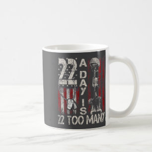 Veteran Suicide Awareness Ribbon 22 A Day Is 22 To Coffee Mug