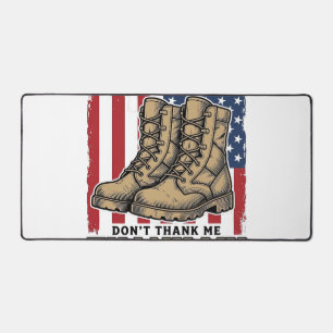 Veteran Thank My Brothers Vintage Military Shirt_1 Desk Mat