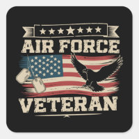 Veteran US Air Force American America Flag