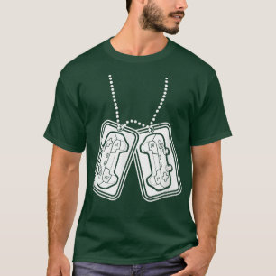 Veteran Video Gamer Military Tags Video Game Playe T-Shirt
