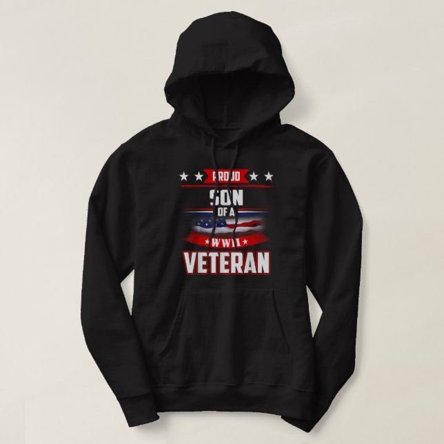 Veteran WW 2 Military Tee Proud Son of a WWII Vete (Design Front)
