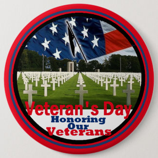 Veterans 6 Inch Round Button