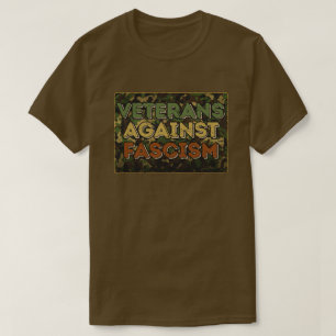 Veterans Against Fascism Camo T-Shirt