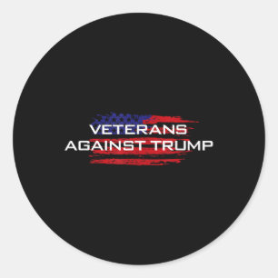 Veterans Against Trump - Anti-trump  Classic Round Sticker
