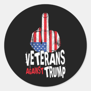 Veterans Against Trump Military Vets Anti Trump  Classic Round Sticker