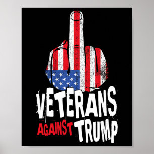 Veterans Against Trump Military Vets Anti Trump  Poster